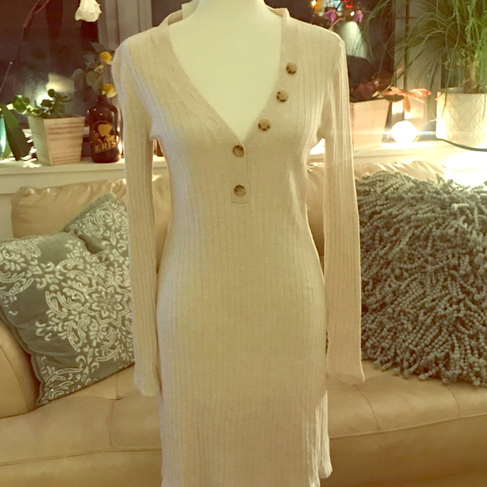 American Eagle Ribbed Sweater Dress